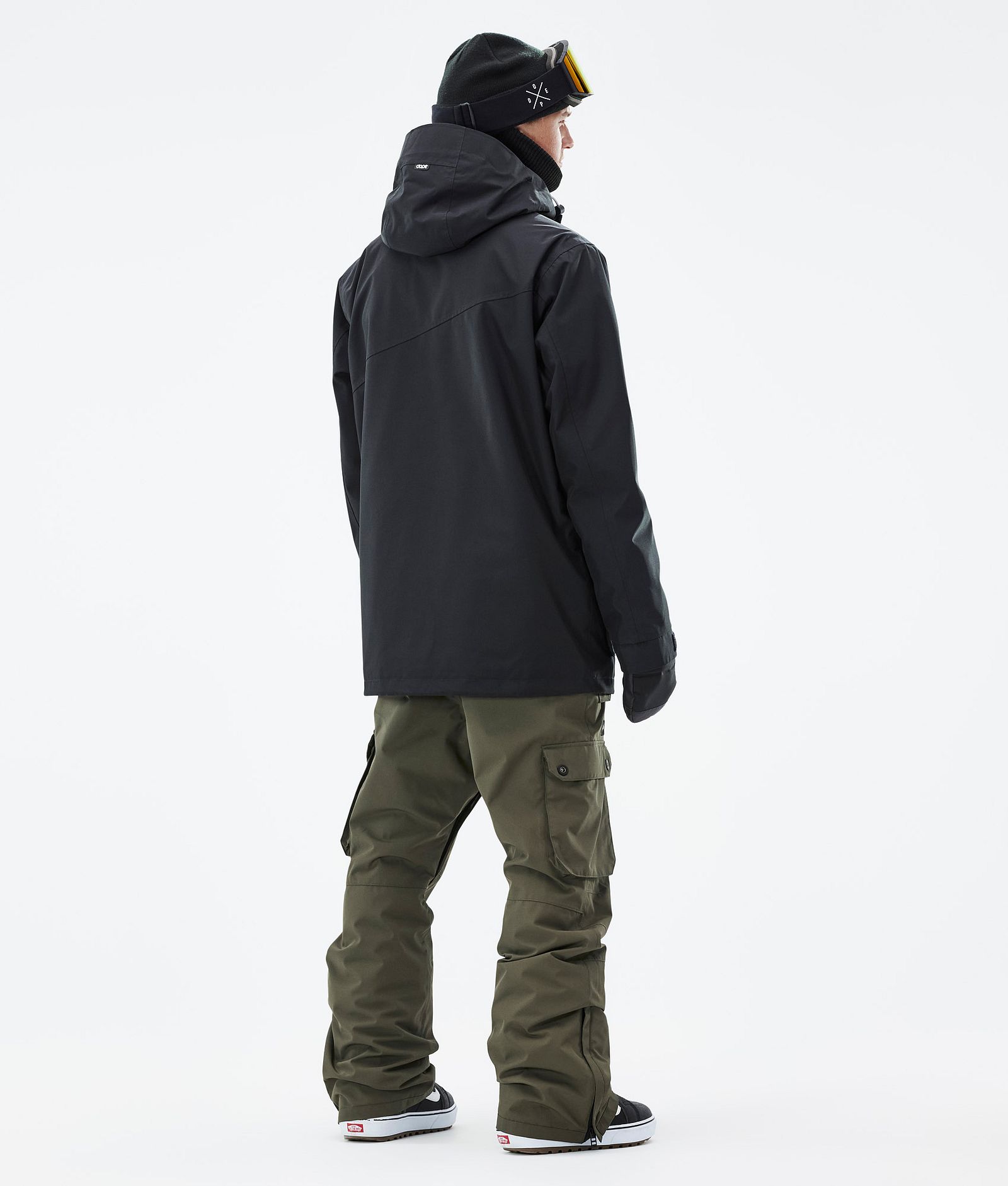 Dope Adept Snowboard Outfit Herre Black/Olive Green