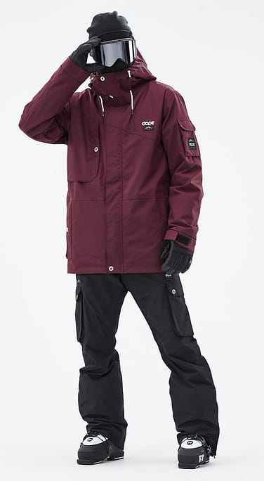 Dope Adept Outfit Sci Uomo Burgundy/Black