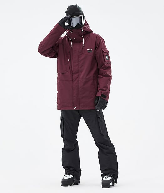 Dope Adept Ski Outfit Burgundy/Black