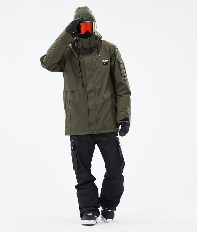 Dope Adept Snowboard Outfit Men Olive Green/Black