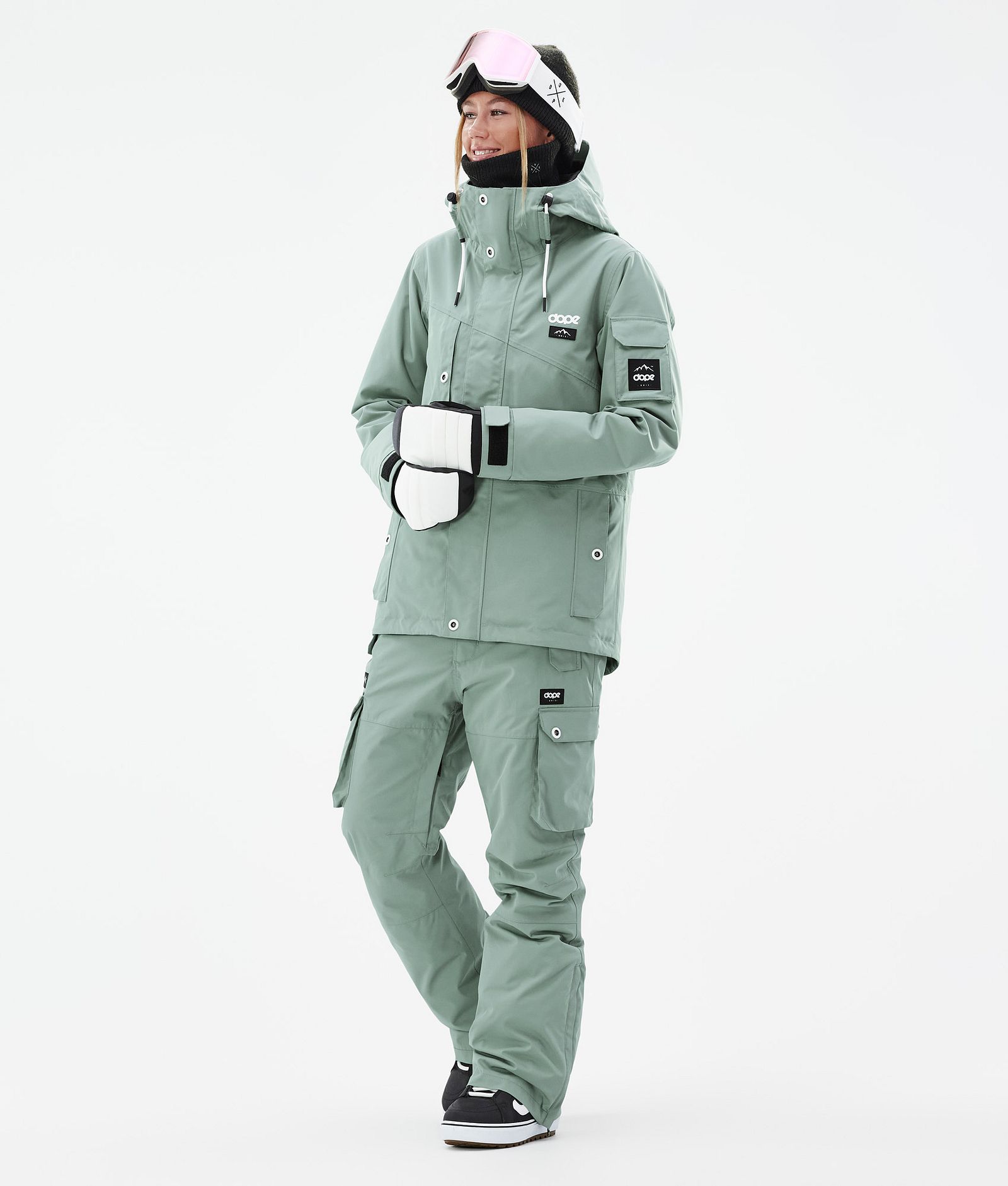 Dope Adept W Outfit de Snowboard Mujer Faded Green