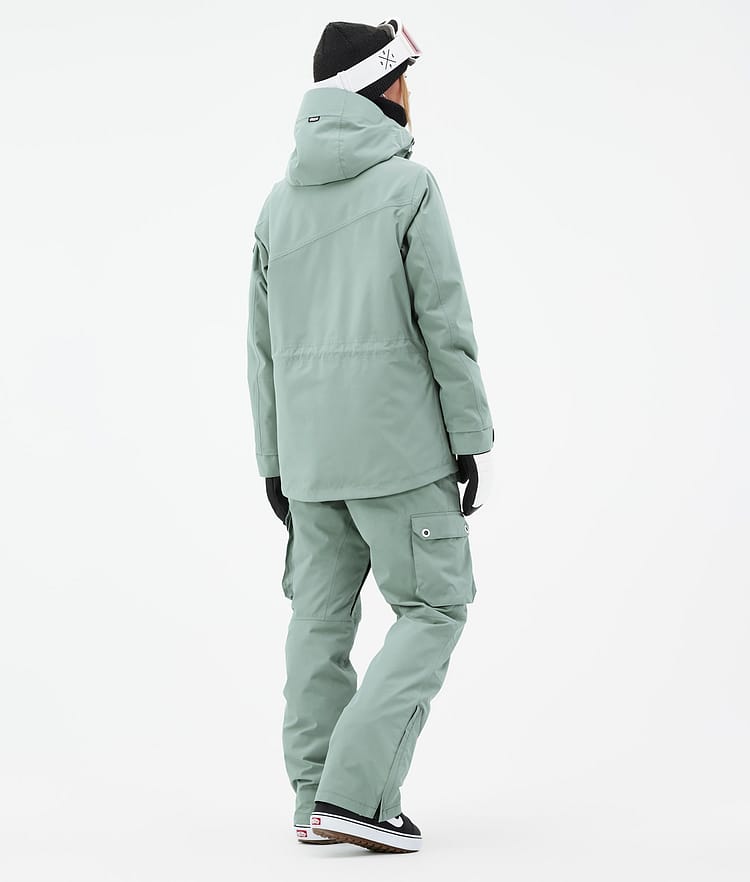 Dope Adept W Snowboard Outfit Dames Faded Green
