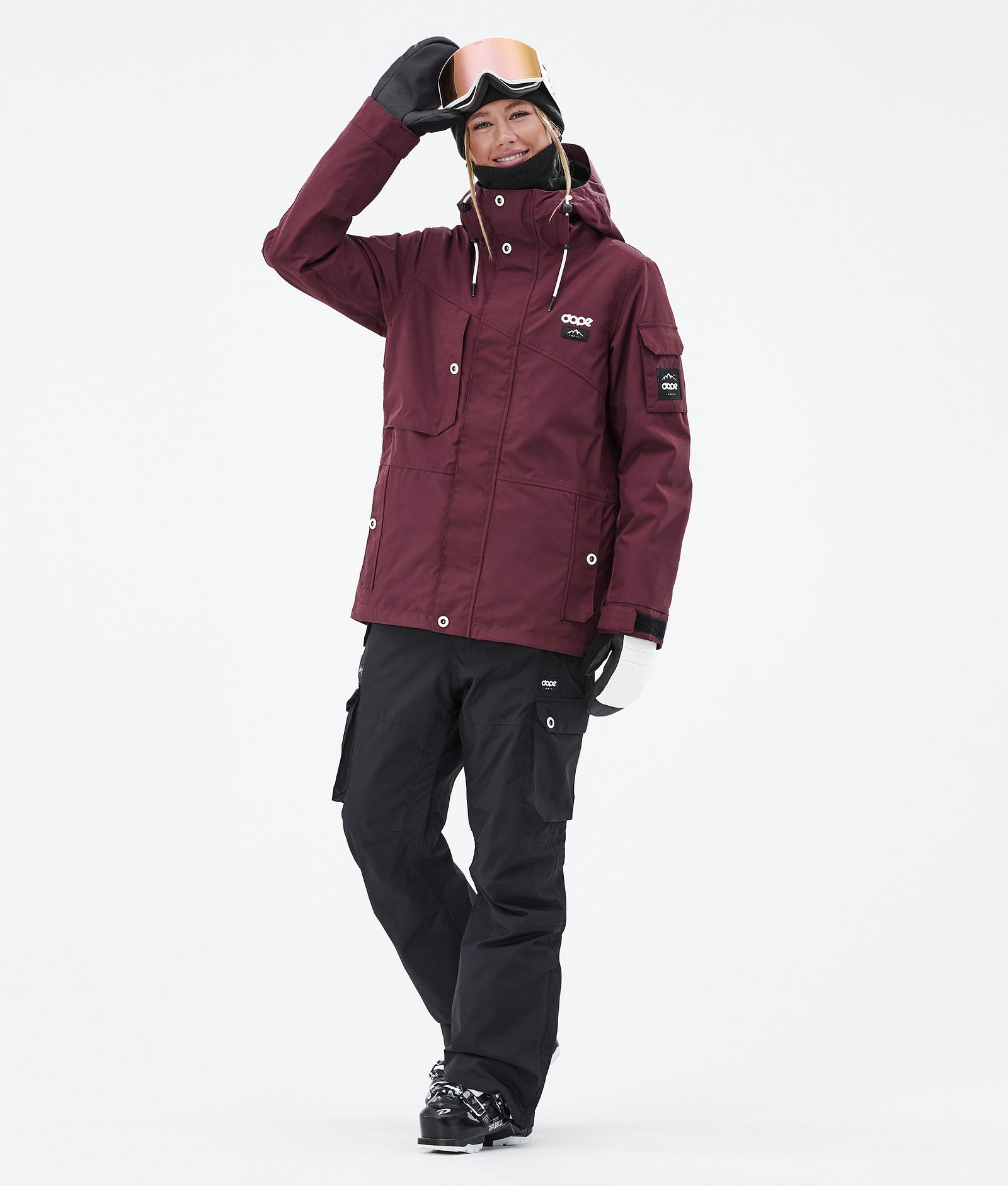 Dope Adept W Outfit Sci Donna Burgundy/Black