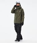 Dope Adept W Snowboard Outfit Dames Olive Green/Black