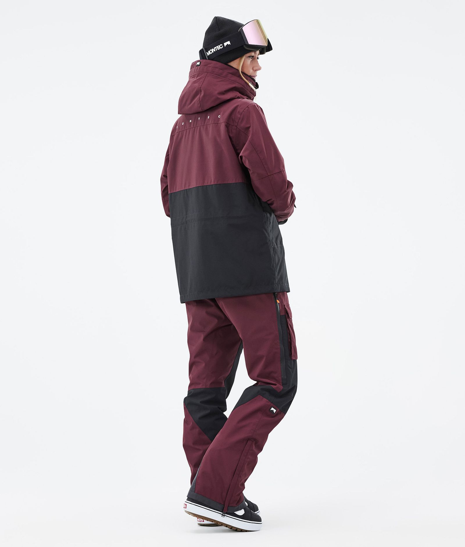 Montec Doom W Outfit de Snowboard Mujer Burgundy/Black