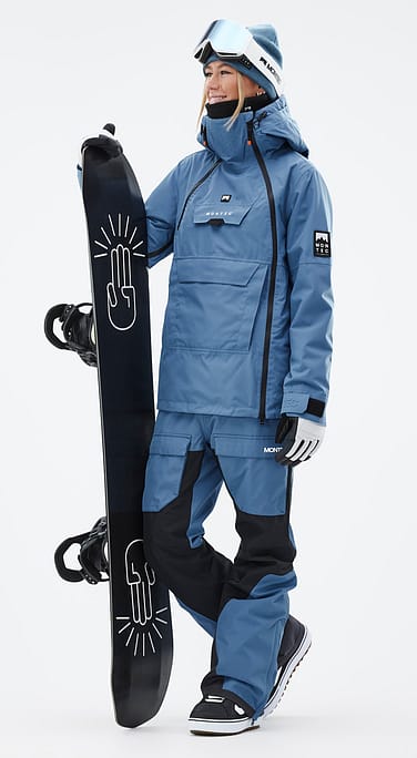 Montec Doom W Outfit Snowboardowy Kobiety Blue Steel/Black