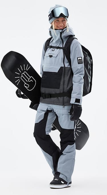Montec Doom W Outfit Snowboardowy Kobiety Soft Blue/Black/Phantom