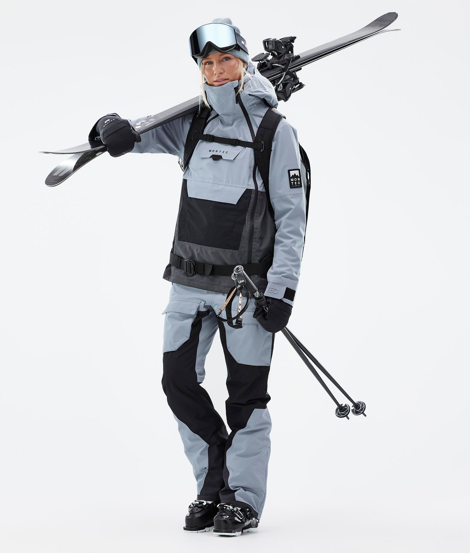 Montec Doom W Ski Outfit Dame Soft Blue/Black/Phantom