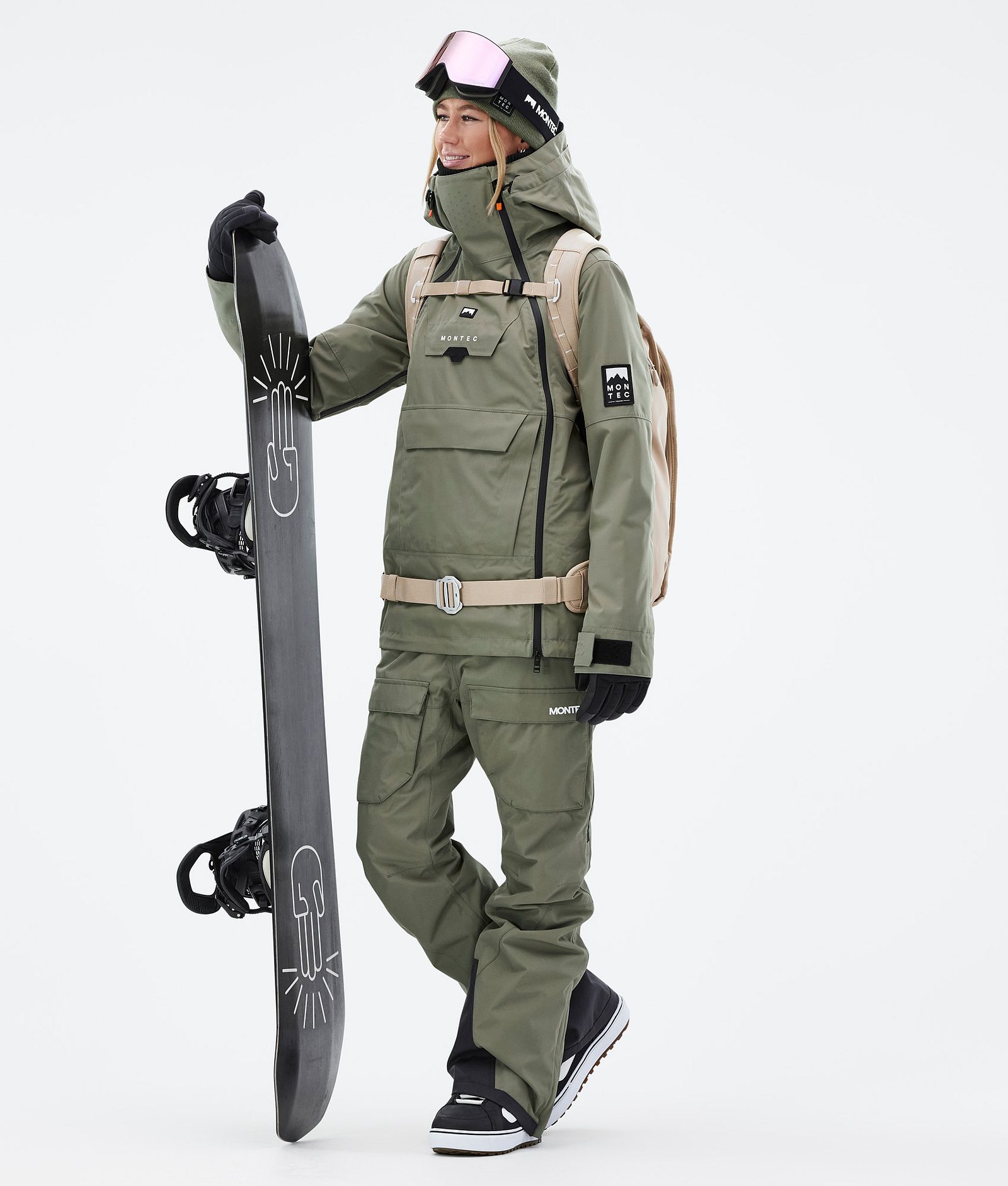 Montec Doom W Outfit Snowboardowy Kobiety Greenish