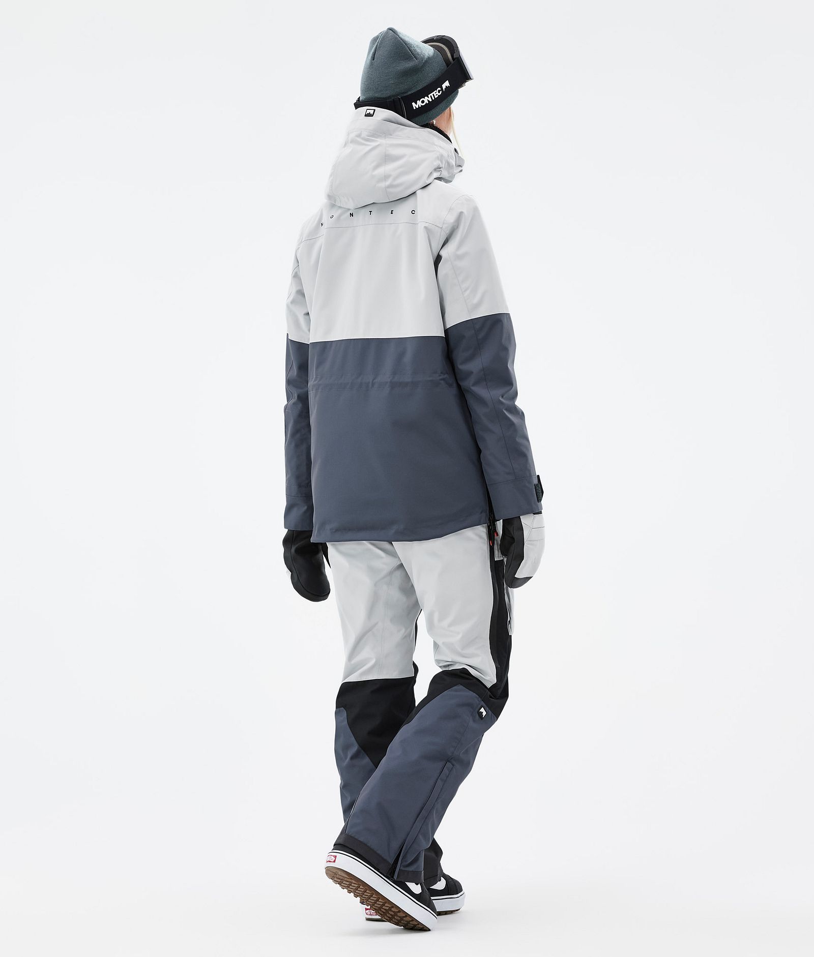Montec Dune W Snowboard Outfit Dames Light Grey/Black/Metal Blue