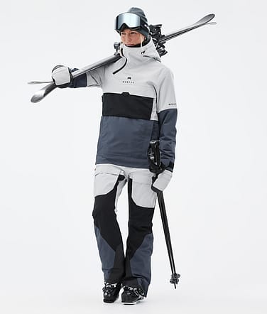 Montec Dune W Ski Outfit Dames Light Grey/Black/Metal Blue