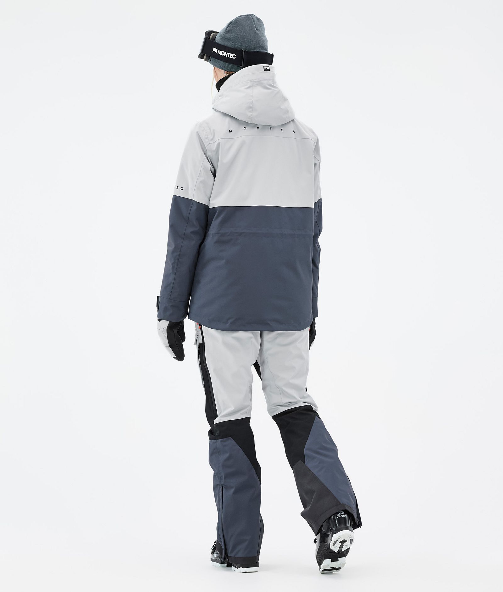 Montec Dune W Ski Outfit Dames Light Grey/Black/Metal Blue, Image 2 of 2