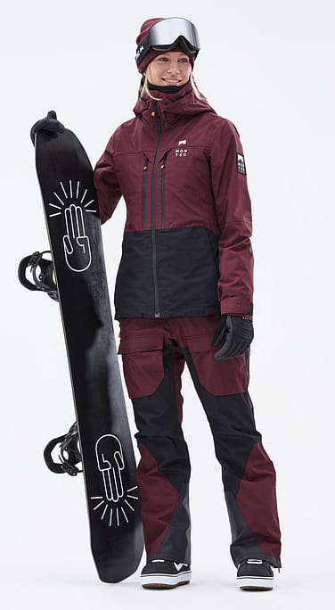 Montec Moss W Outfit Snowboard Donna Burgundy/Black