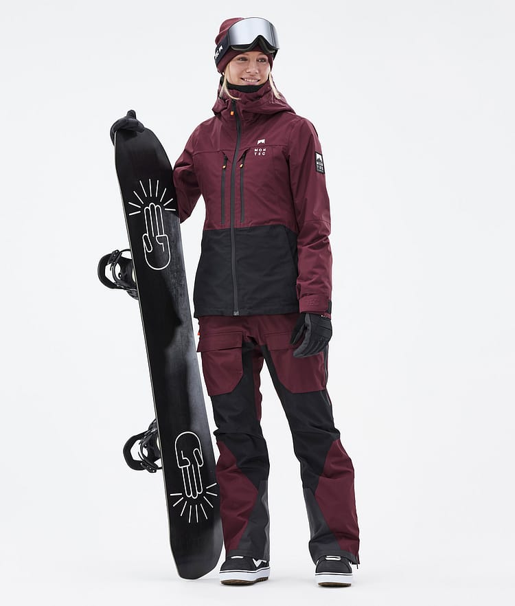 Montec Moss W Snowboard Outfit Damen Burgundy/Black, Image 1 of 2