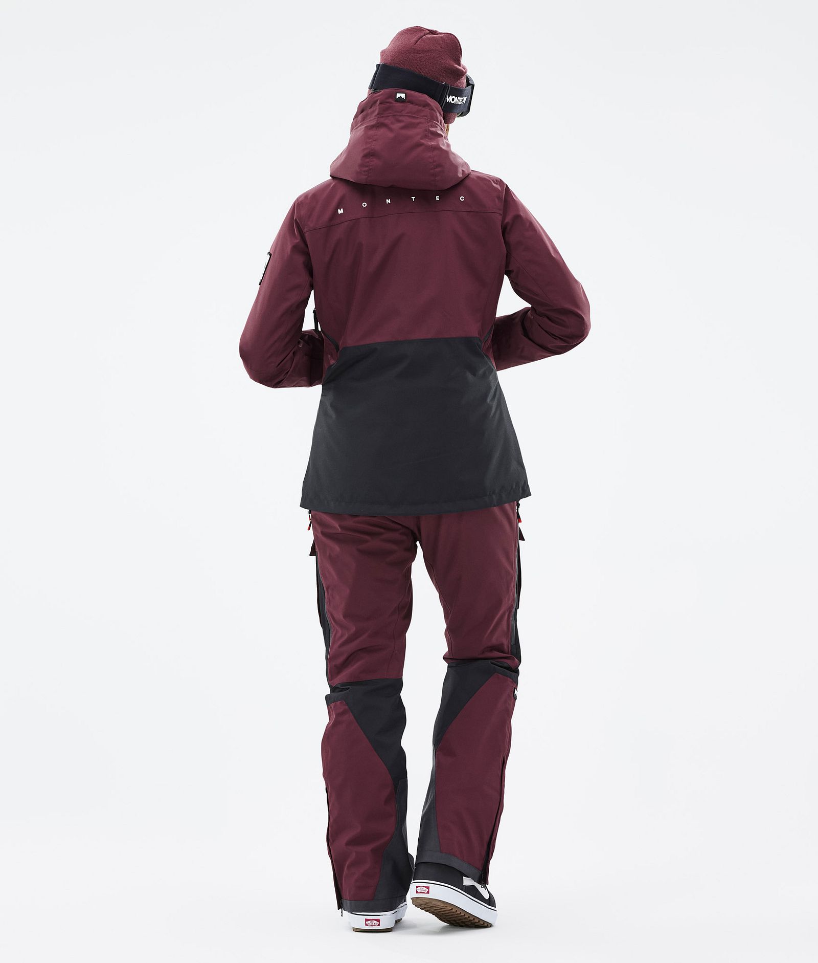 Montec Moss W Outfit de Snowboard Mujer Burgundy/Black