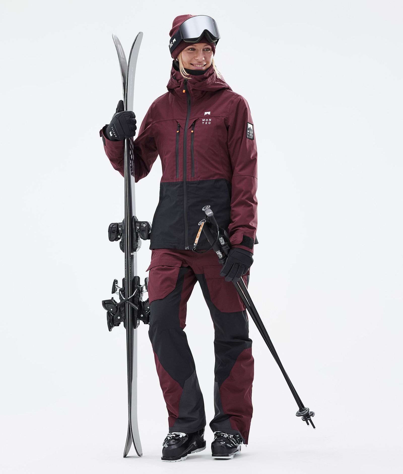 Montec Moss W Ski Outfit Women Burgundy/Black, Image 1 of 2