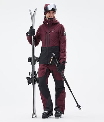 Montec Moss W Outfit Sci Donna Burgundy/Black