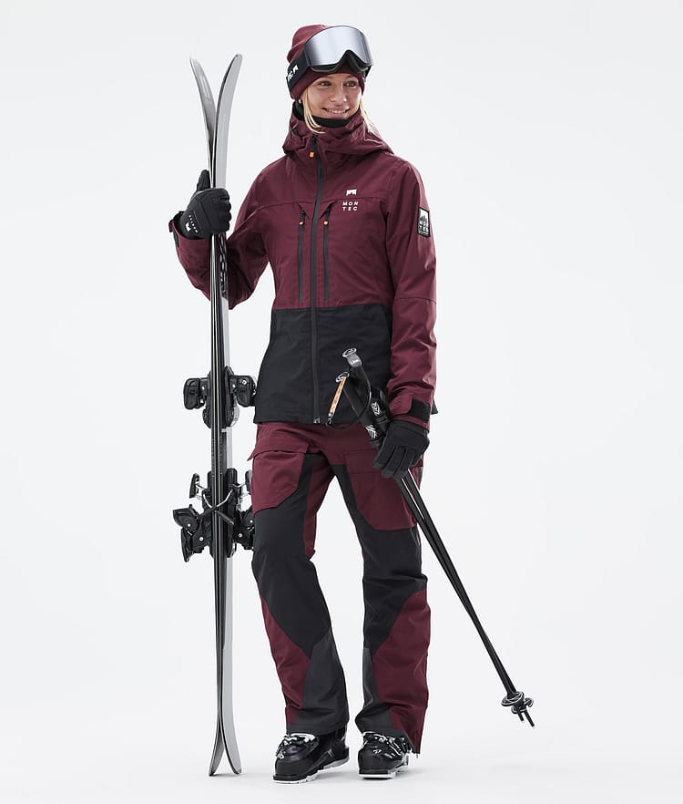 Montec Moss W Outfit Ski Femme Burgundy/Black