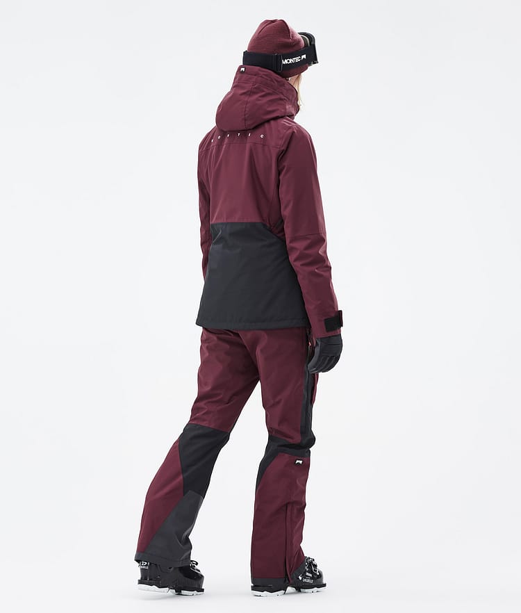 Montec Moss W Ski Outfit Dames Burgundy/Black, Image 2 of 2