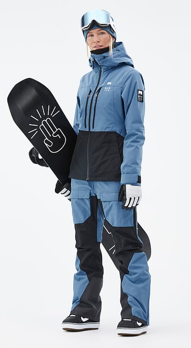 Montec Moss W Snowboard Outfit Dames Blue Steel/Black