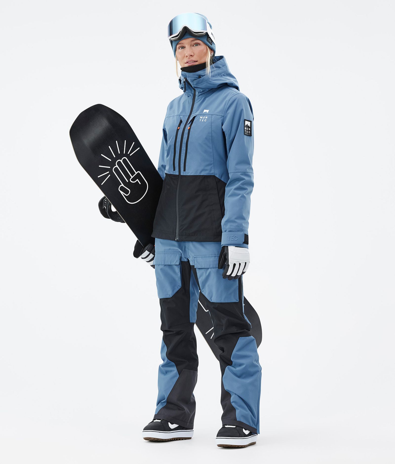 Montec Moss W Snowboard Outfit Women Blue Steel/Black