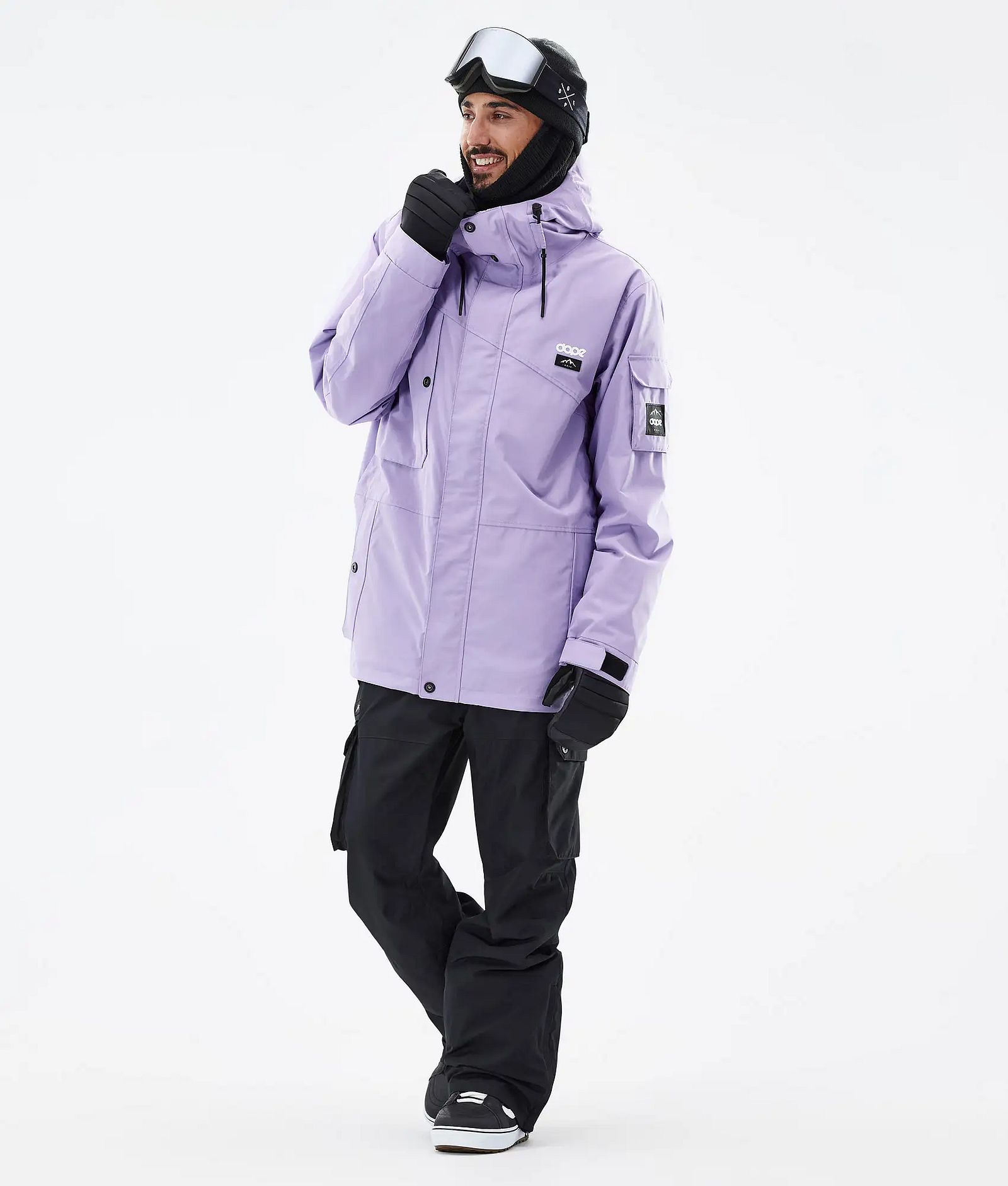 Dope Adept Snowboard Outfit Herre Faded Violet/Blackout