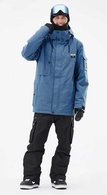 Dope Adept Snowboard Outfit Herre Blue Steel/Black