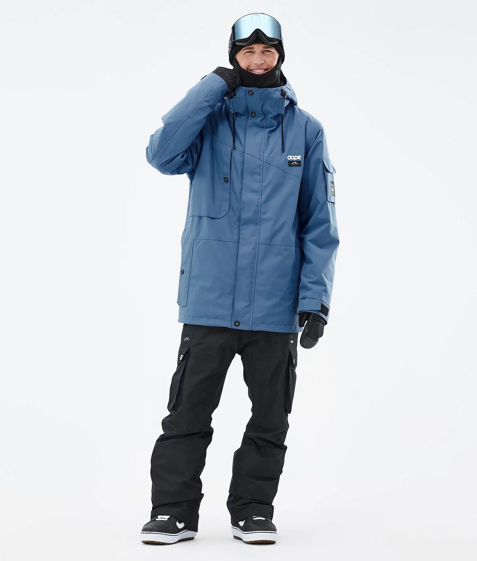 Dope Adept Snowboard Outfit Herren Blue Steel/Black
