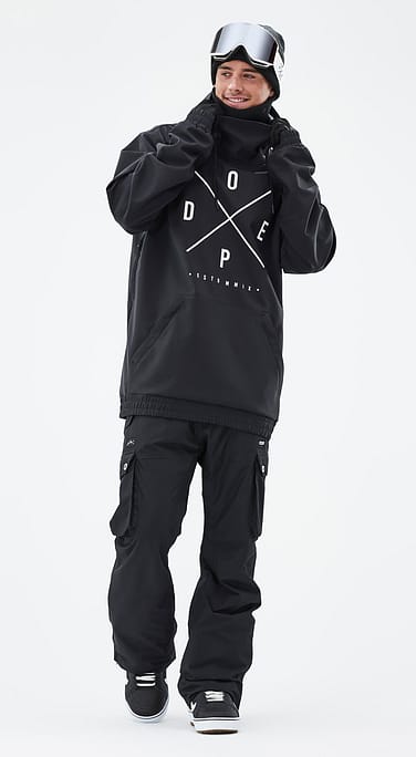 Dope Yeti Snowboard Outfit Herre Black/Black
