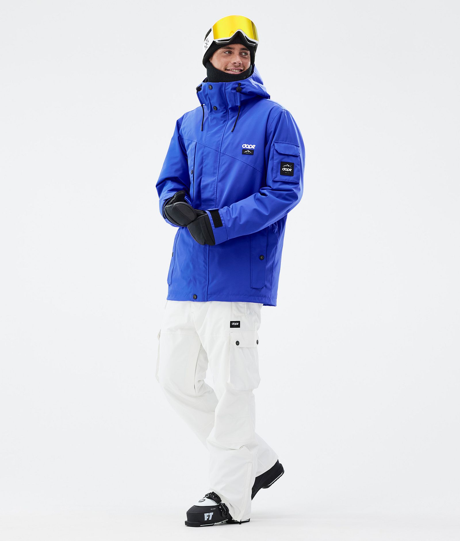 Dope Adept Ski Outfit Men Cobalt Blue/Old White