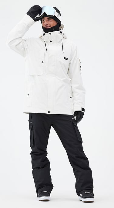 Dope Adept Snowboard Outfit Men Old White/Blackout