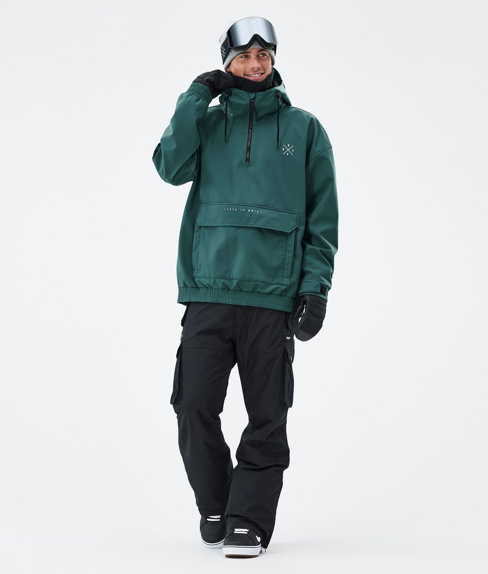 Dope Cyclone Outfit Snowboardowy Mężczyźni Bottle Green/Blackout