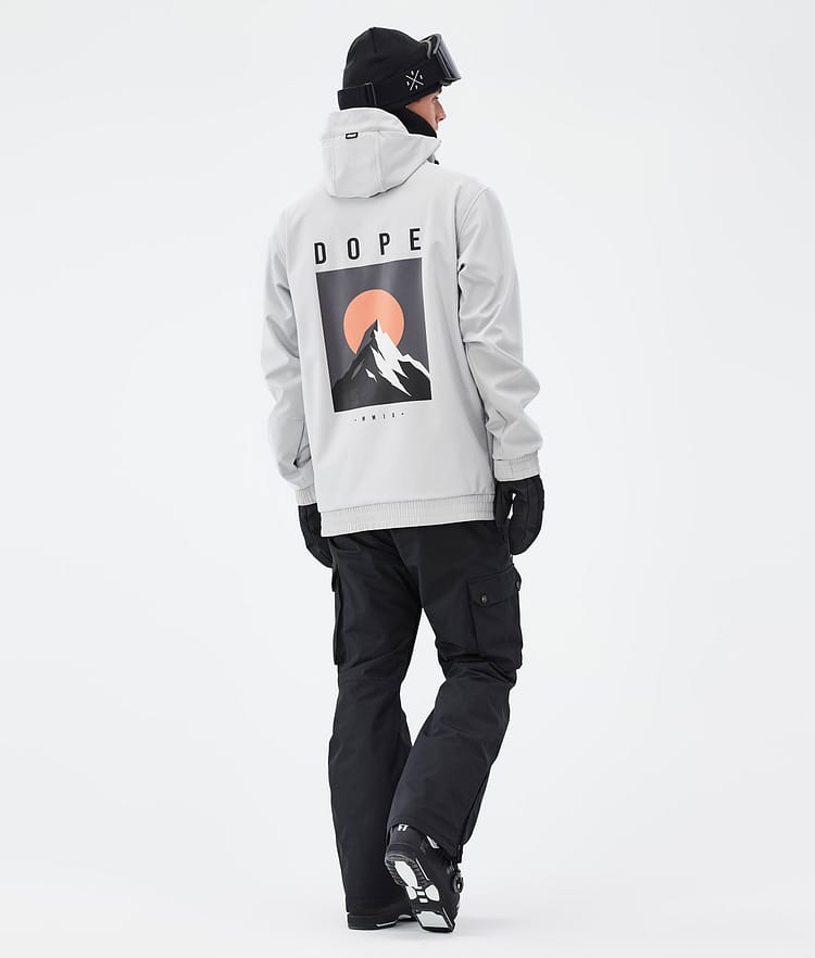 Dope Yeti Ski Outfit Herre Light Grey/Blackout