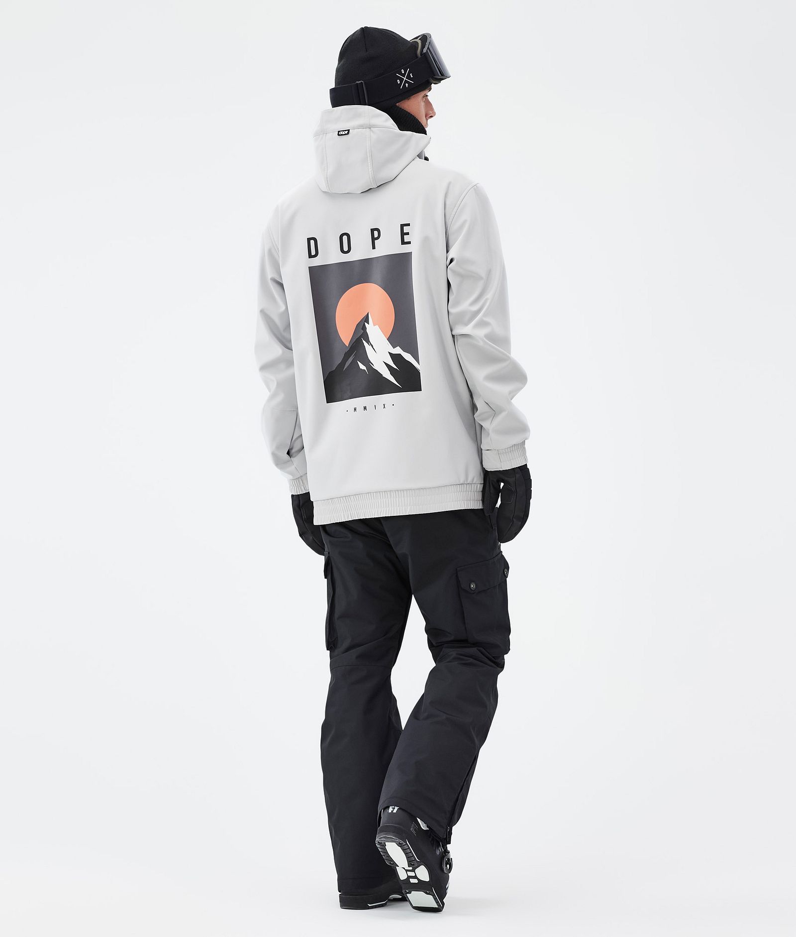 Dope Yeti Ski Outfit Heren Light Grey/Blackout
