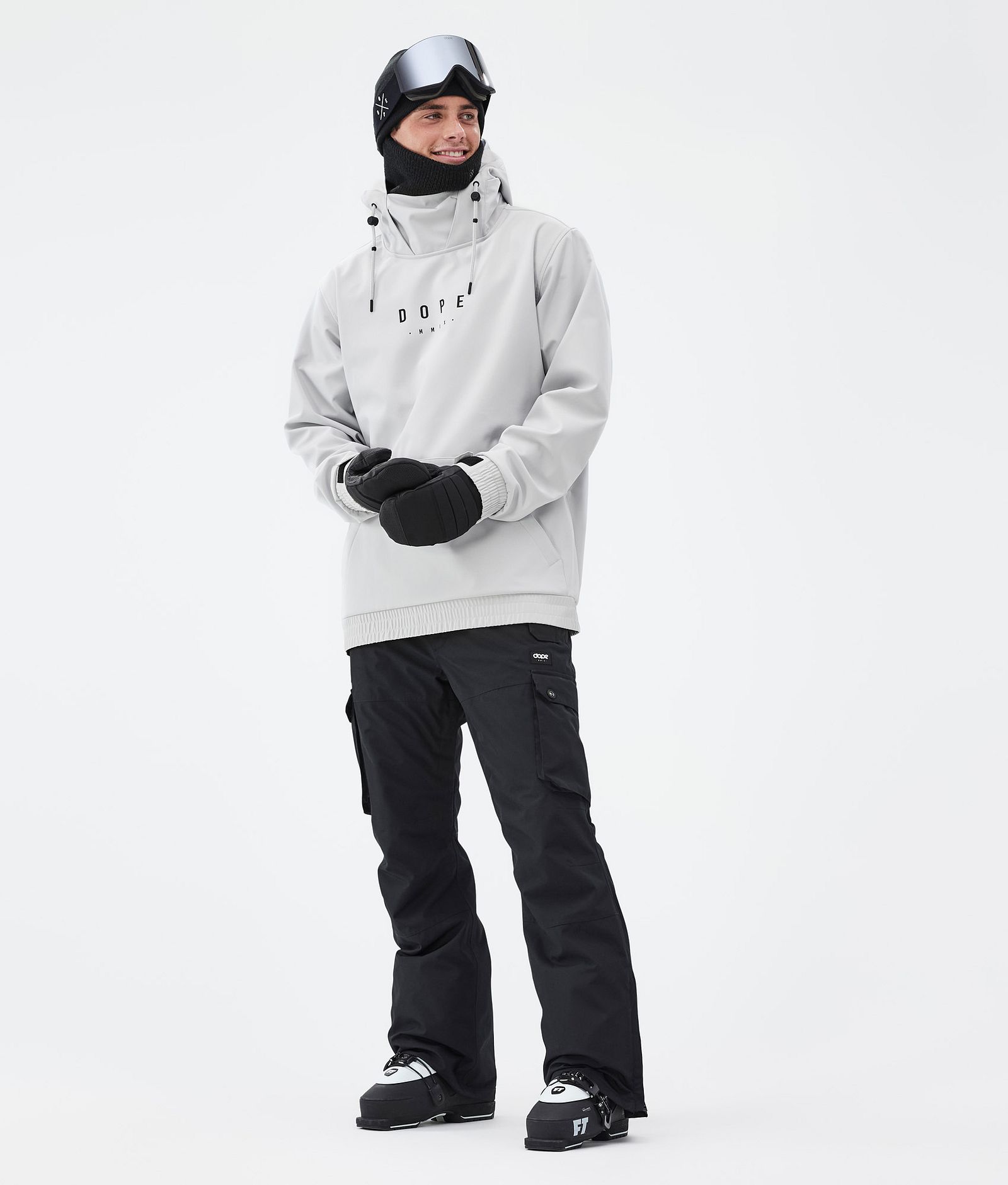 Dope Yeti Ski Outfit Heren Light Grey/Blackout