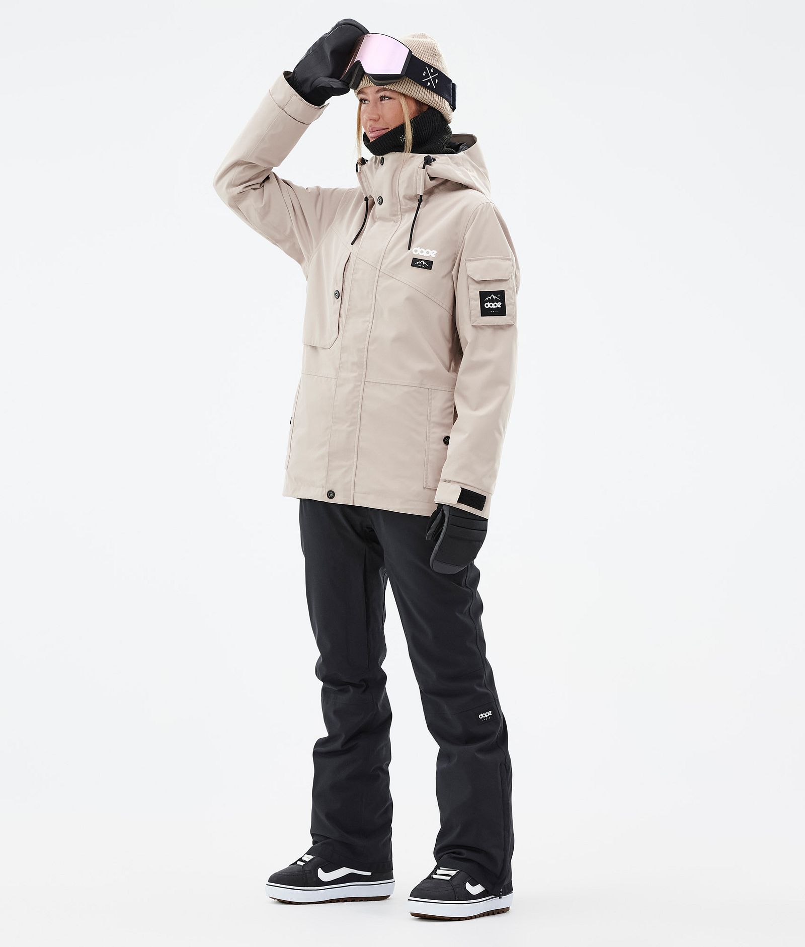 Dope Adept W Snowboard Outfit Damen Sand/Black