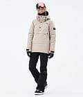 Dope Puffer W Snowboard Outfit Dame Sand/Black
