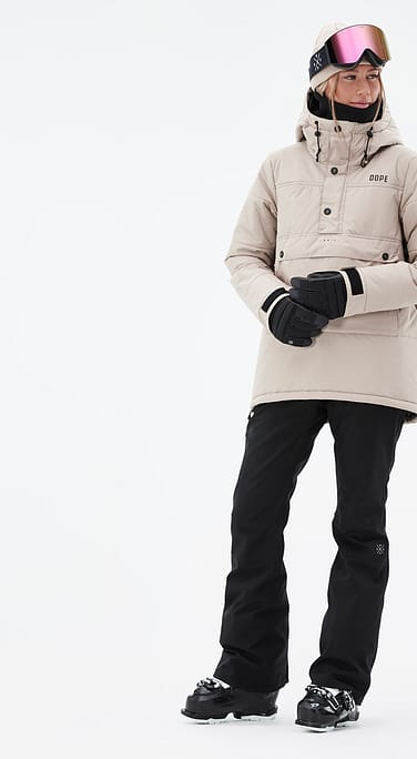 Dope Puffer W Ski Outfit Dames Sand/Black