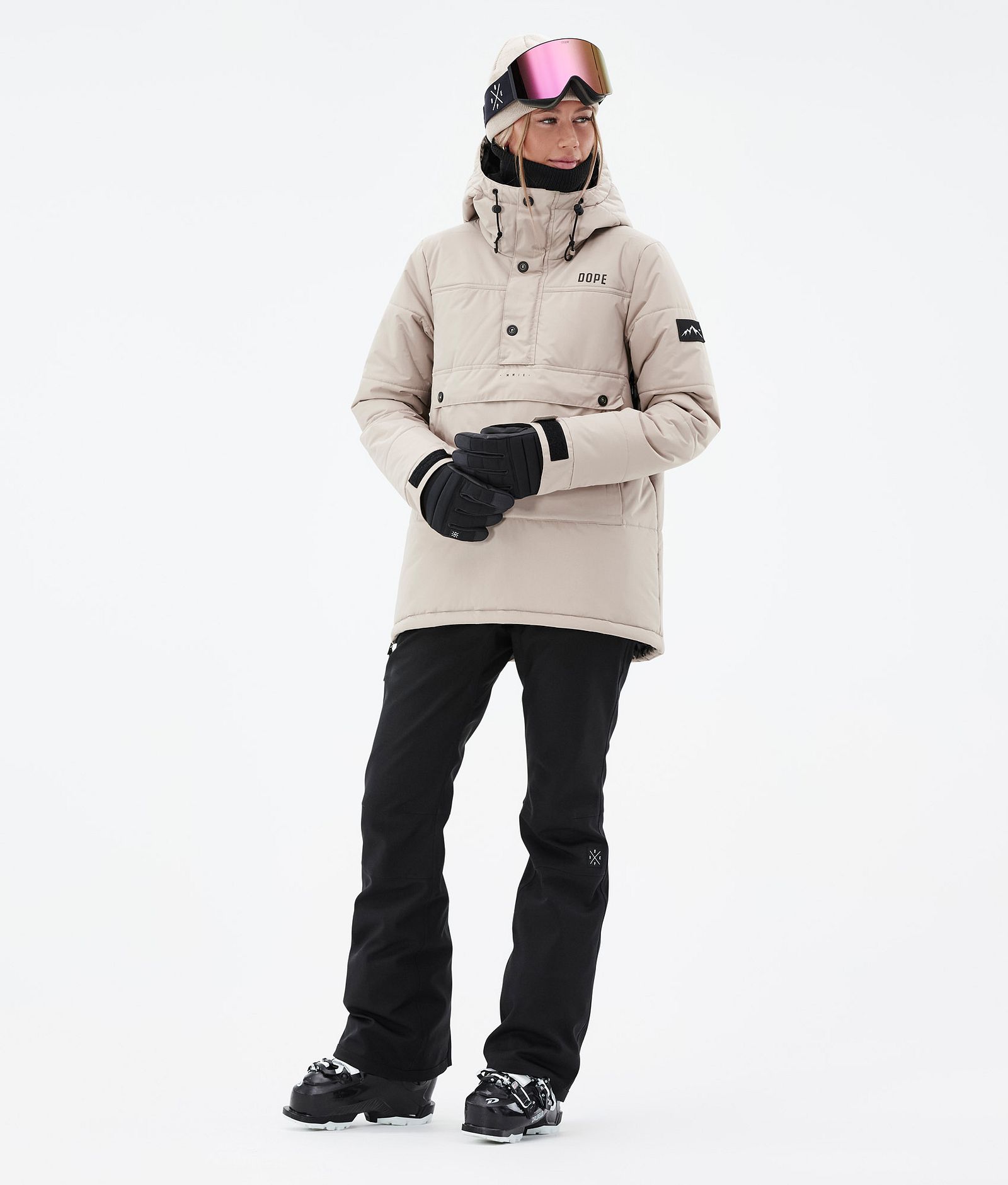 Dope Puffer W Outfit de Esquí Mujer Sand/Black