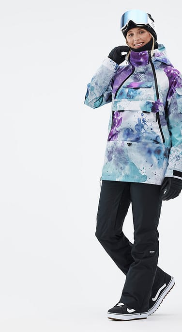 Dope Akin W Snowboard Outfit Dames Spray Green Grape/Black