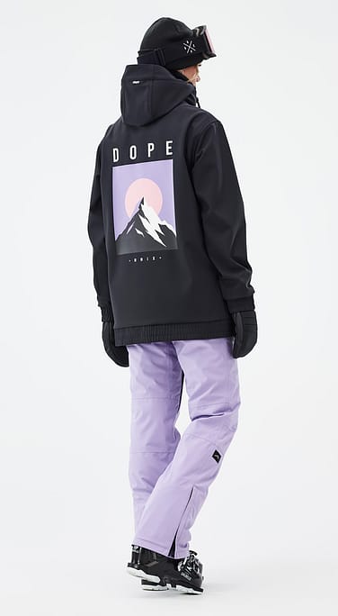 Dope Yeti W Ski Outfit Damen Black/Faded Violet