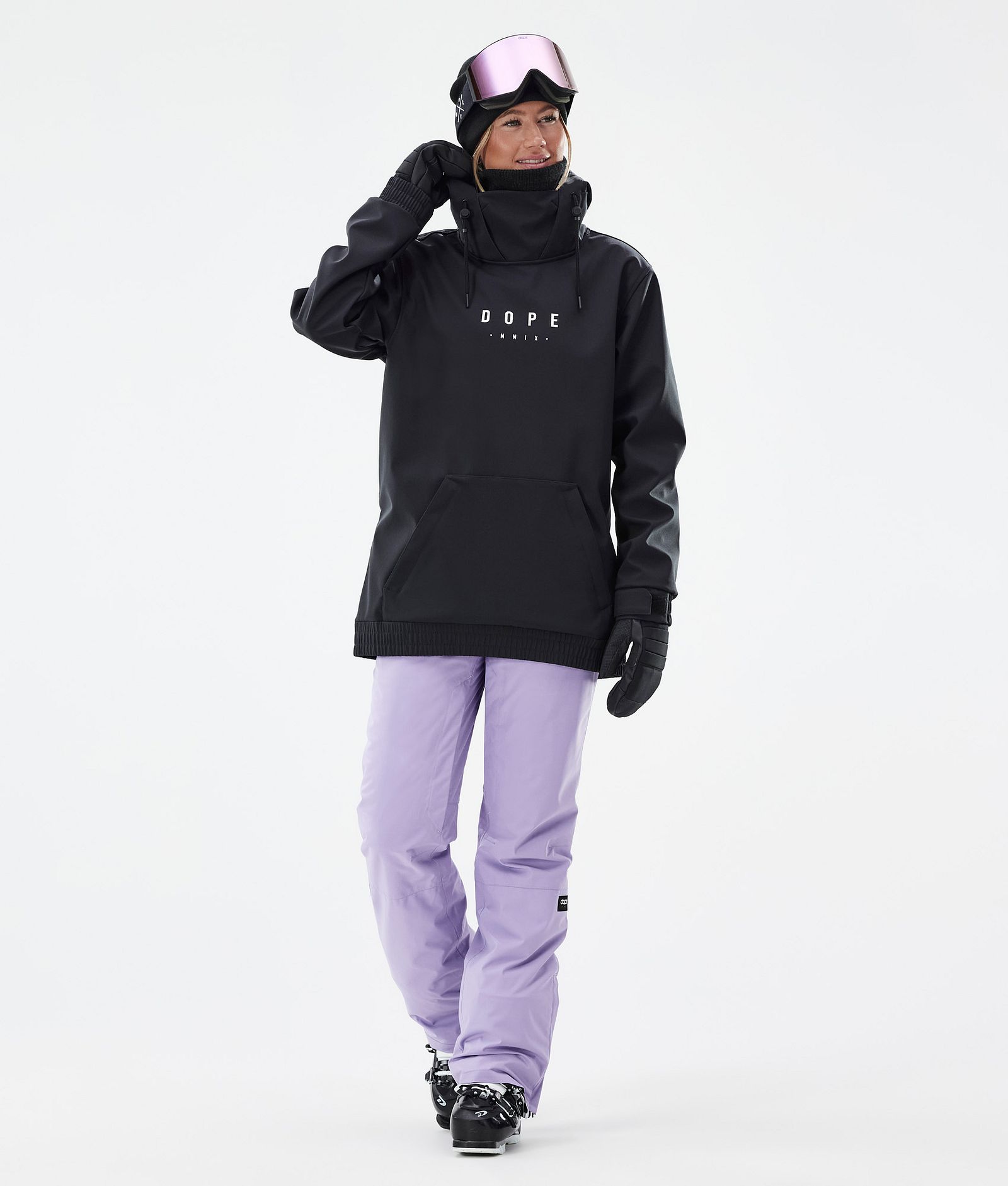 Dope Yeti W Outfit de Esquí Mujer Black/Faded Violet