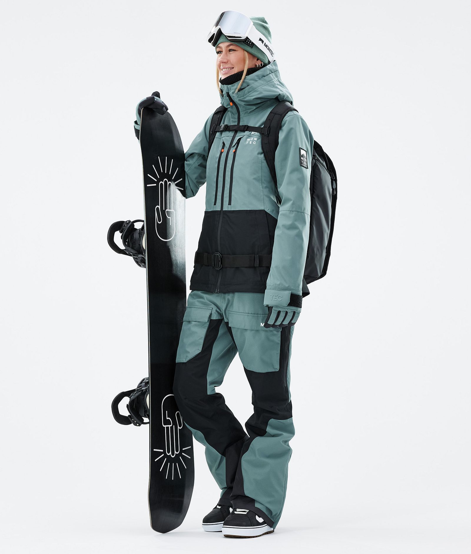Montec Moss W Outfit Snowboardowy Kobiety Atlantic/Black