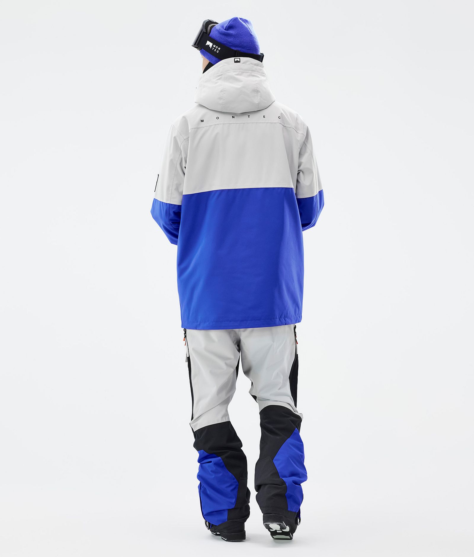 Montec Doom Outfit Narciarski Mężczyźni Light Grey/Black/Cobalt Blue