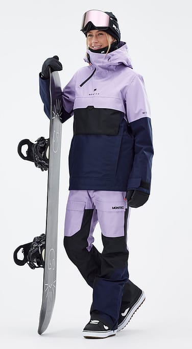 Montec Dune W Outfit Snowboardowy Kobiety Faded Violet/Black/Dark Blue