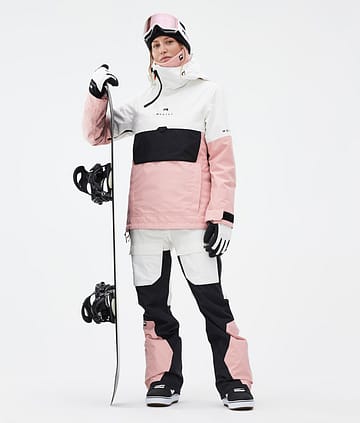 Montec Dune W Outfit Snowboardowy Kobiety Old White/Black/Soft Pink