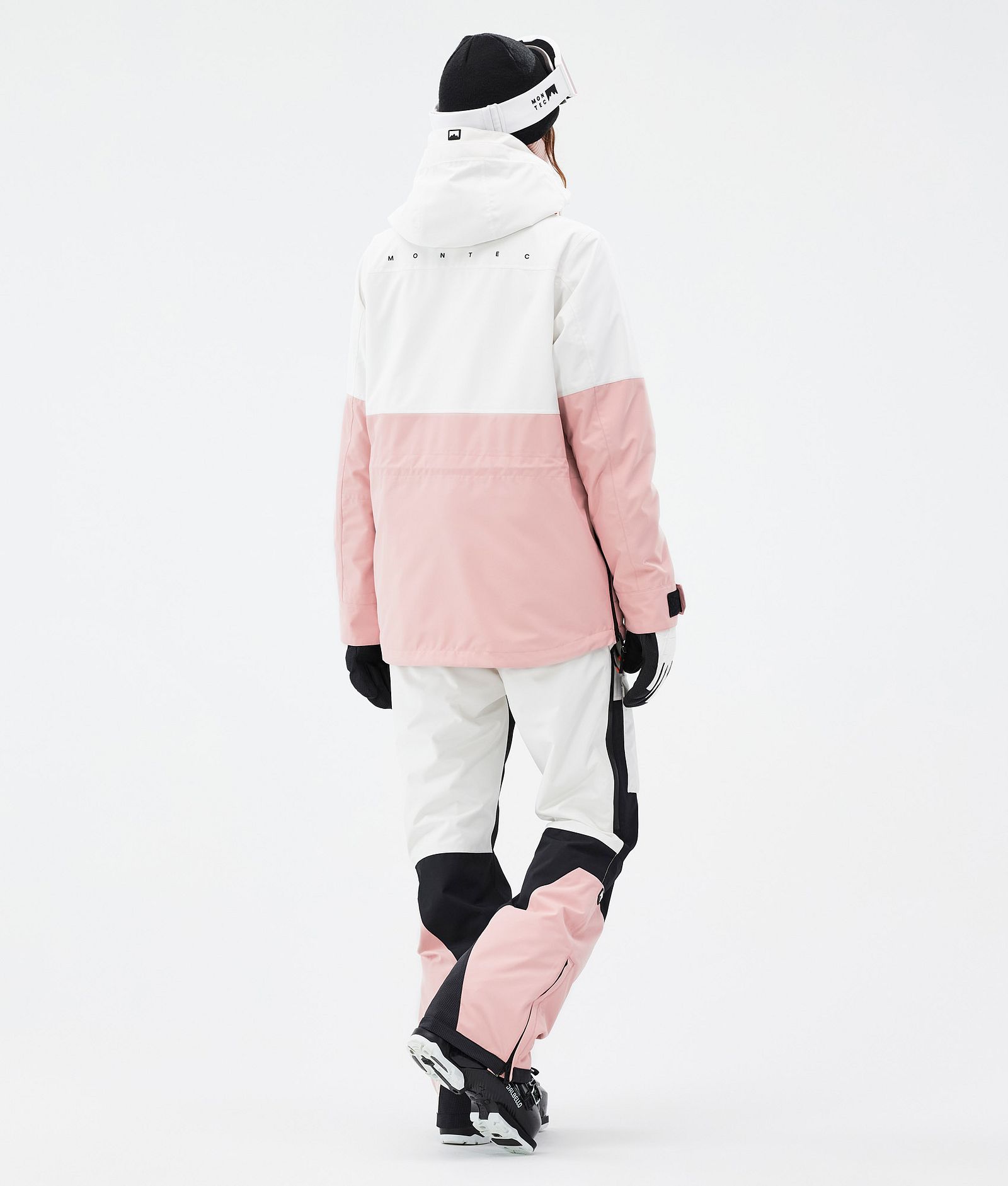 Montec Dune W Ski Outfit Damen Old White/Black/Soft Pink
