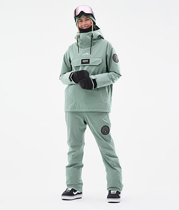 Dope Blizzard W Outfit Snowboardowy Kobiety Faded Green/Faded Green