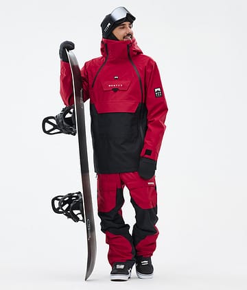 Montec Doom Outfit Snowboardowy Mężczyźni Deep Red/Black