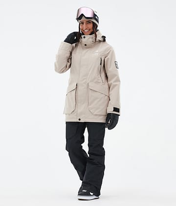 Montec Virago W Outfit Snowboardowy Kobiety Sand/Black